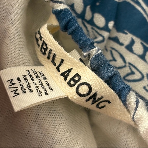 ❤️ Billabong Blue and White Boho Maxi Dress M - Picture 5 of 12
